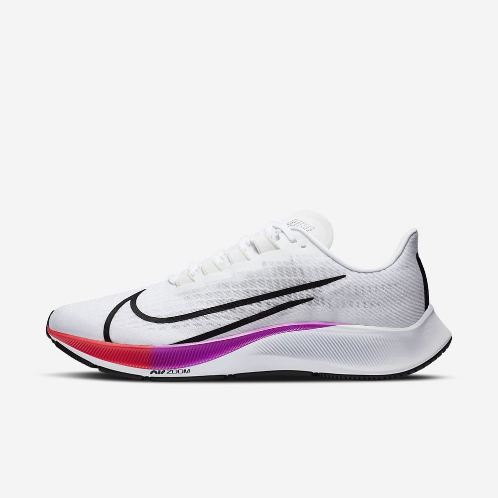 Chaussure De Running Nike Air Zoom Pegasus 37 Blanche 2304-891 White/Hyper Violet/Flash Crimson/Black Homme | CLT-34733617